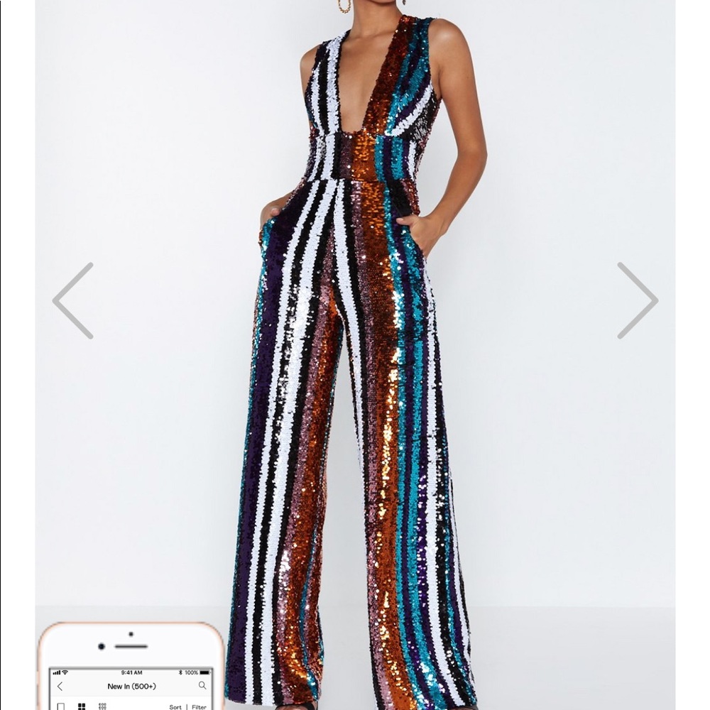 Sequin 70s jumpsuit